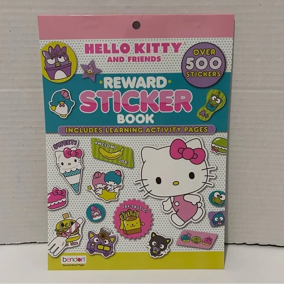 Hello Kitty Pink & Teal Reward Sticker Book - Picture 5 of 7